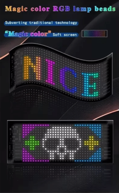 Led flexible programable