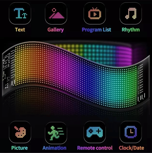 Led flexible programable