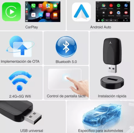 Conexión Inalámbrica CarPlay/Android Auto
