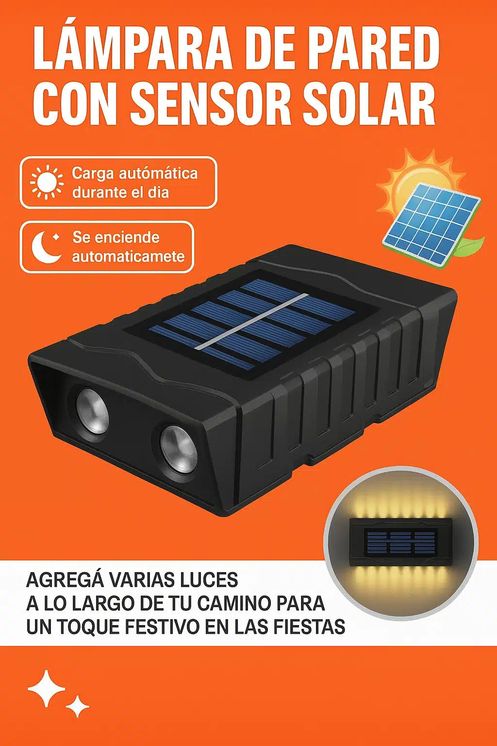 Apliques Solares X4