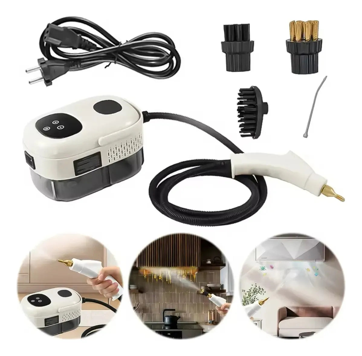 Limpiadora a Vapor Profesional 10 Accesorios Hogar y Auto