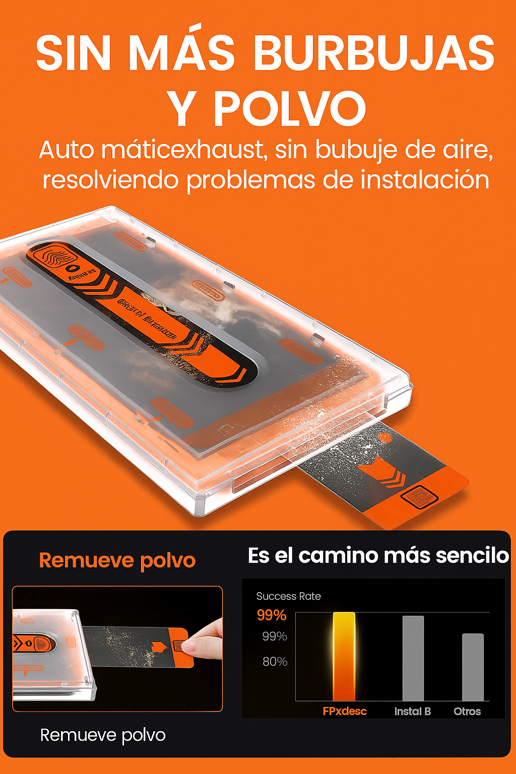 Glass exclusivo autoinstalable