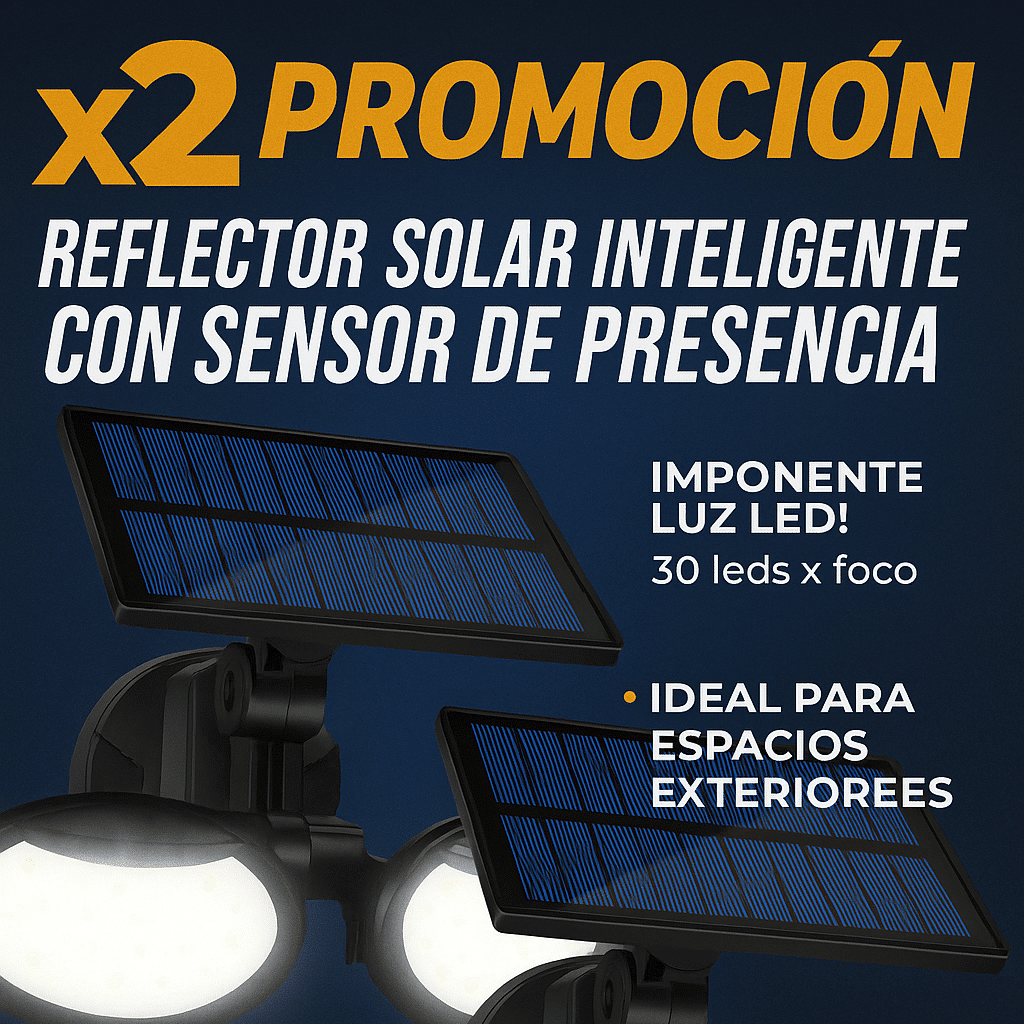 Panel Solar Doble reflector