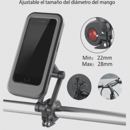 Soporte para celular en moto