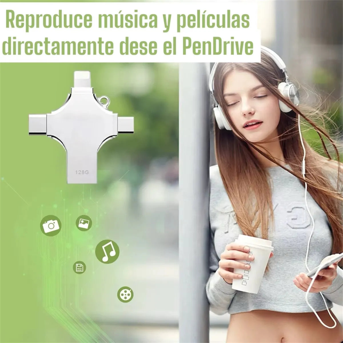 Pendrive 4 en 1  Multidispositivo