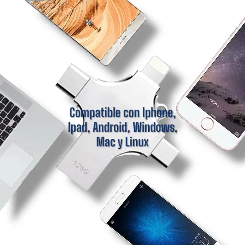 Pendrive 4 en 1  Multidispositivo