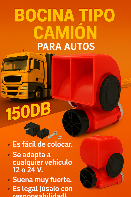 Bocina tipo camion
