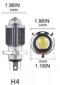 Lámparas LED H4 Cree con lupa y disipador térmico