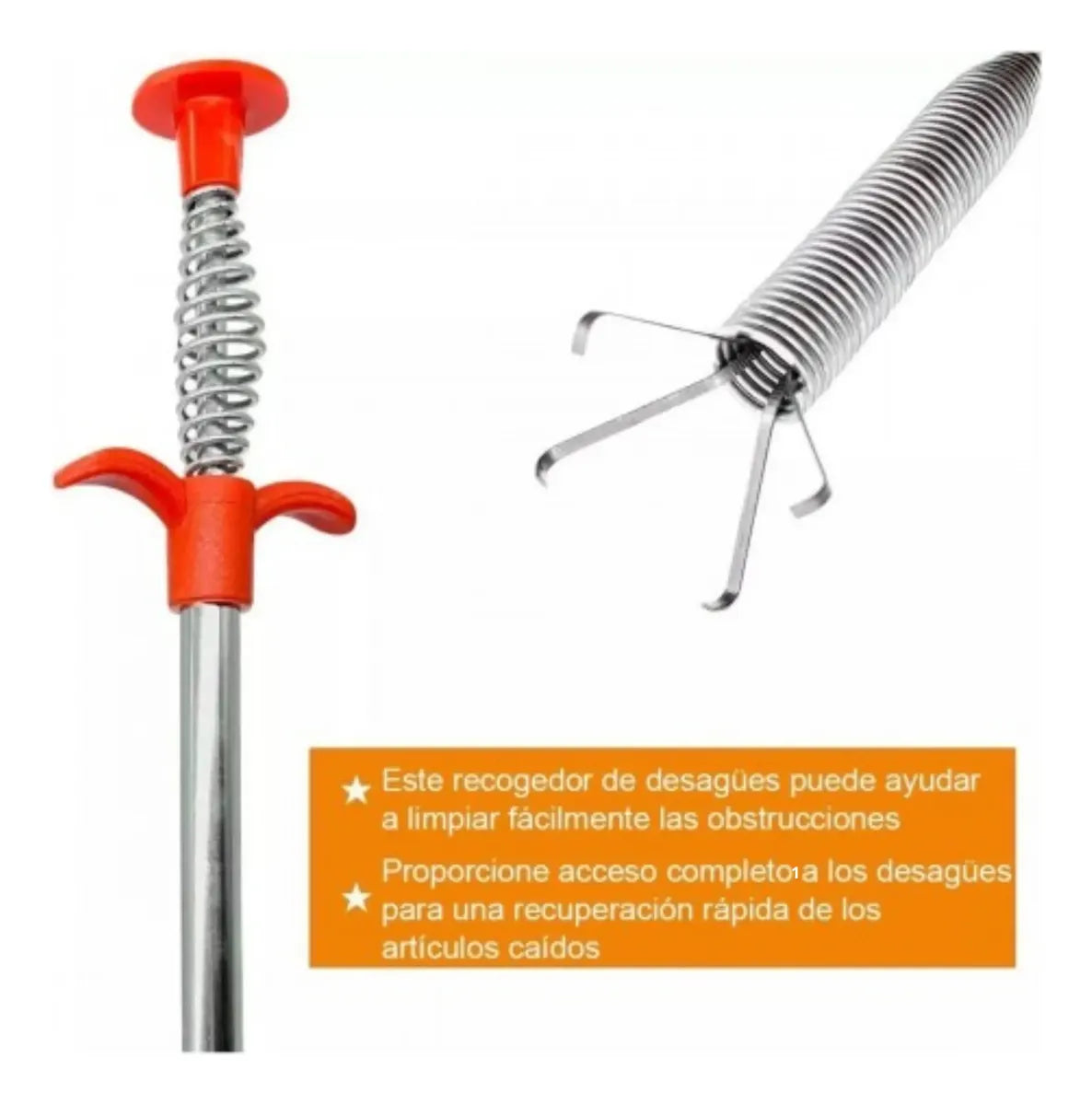 Pinza Flexible desobstructora para cañerias