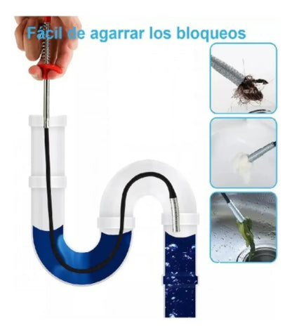 Pinza Flexible desobstructora para cañerias