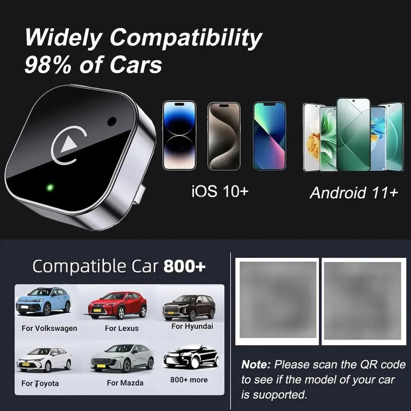 Conexión Inalámbrica CarPlay/Android Auto