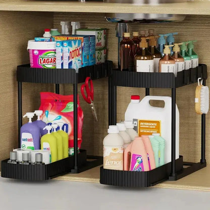 Organizador Bajo Mesada Deslizable para Cocina y Baño