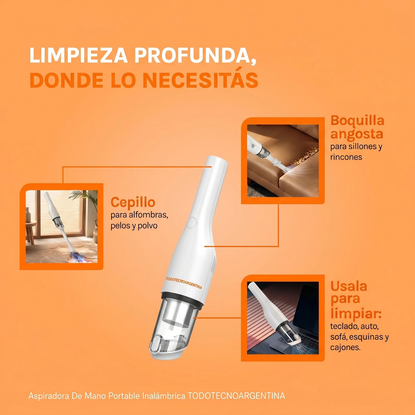 Aspiradora portátil ligera