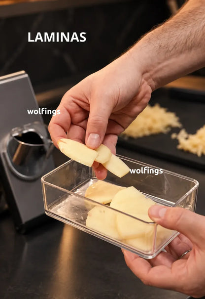 Mandolina Manual 4 en 1 para Verduras y Frutas