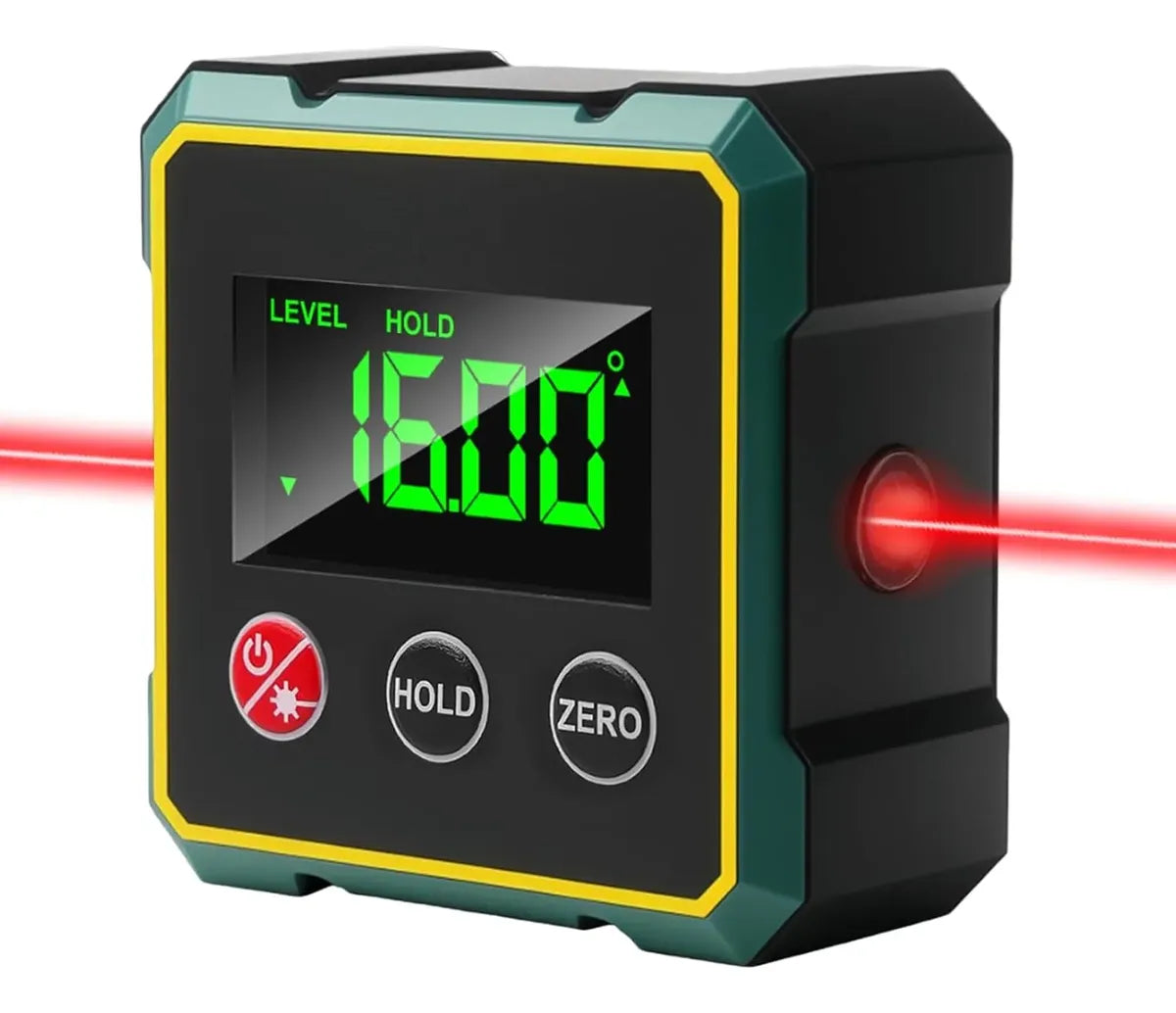 Nivel Digital 360° con Láser Doble, Base Magnética y Batería Recargable