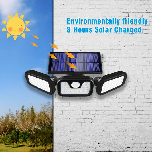 Reflector Solar LED con Sensor de Movimiento
