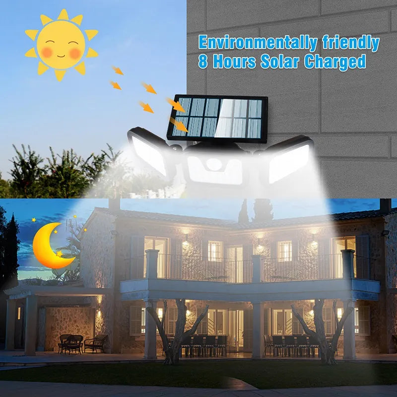 Reflector Solar LED con Sensor de Movimiento