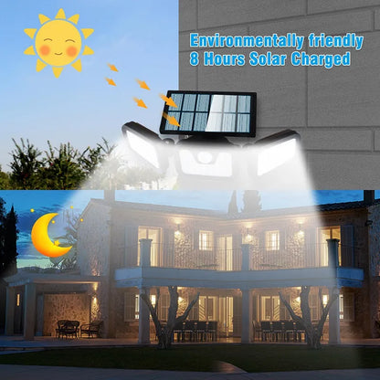 Reflector Solar LED con Sensor de Movimiento