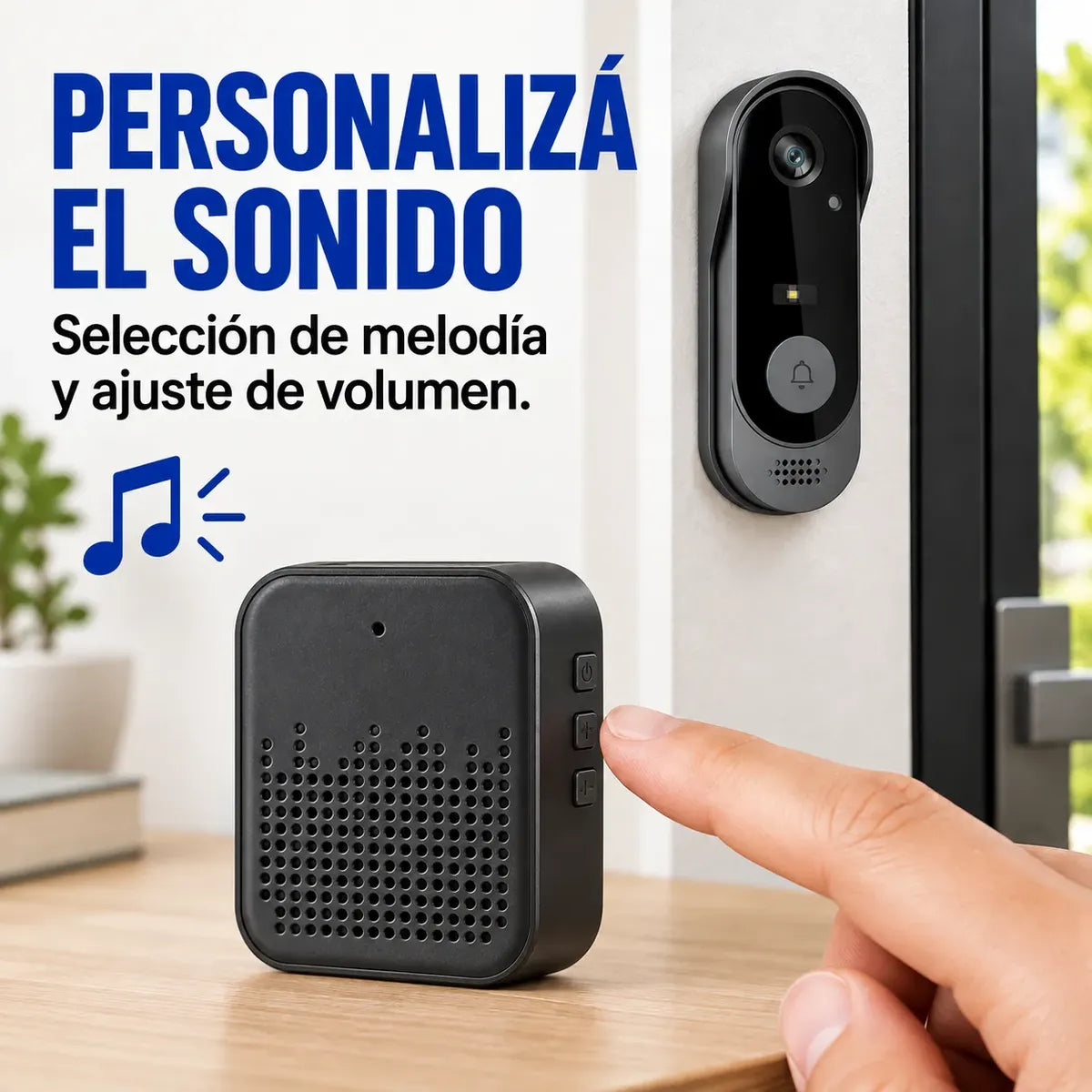 Timbre Inalámbrico con Cámara WiFi