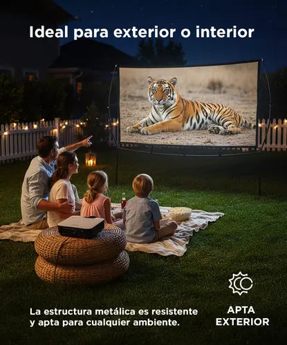 Pantalla para Proyector 100" con Soporte Plegable Portátil