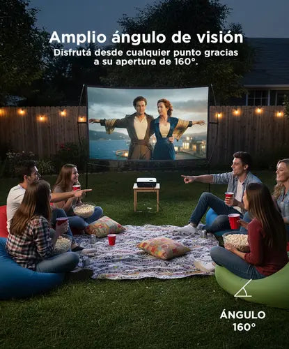 Pantalla para Proyector 100" con Soporte Plegable Portátil