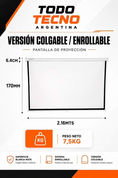 Manta Pantalla para Proyector