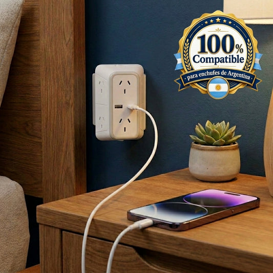 Multitoma piramidal 10 tomas USB-C - comprar Argentina