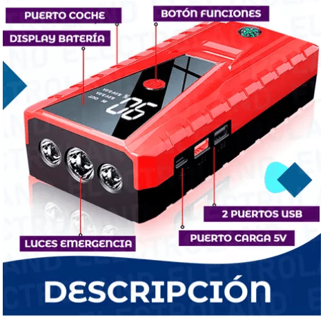 Arrancador instantáneo para Baterías Agotadas - TodoTecnoArgentina