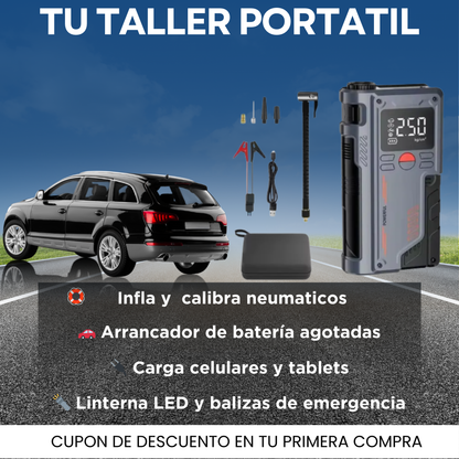 Arrancador cargador de baterías 5 en 1
