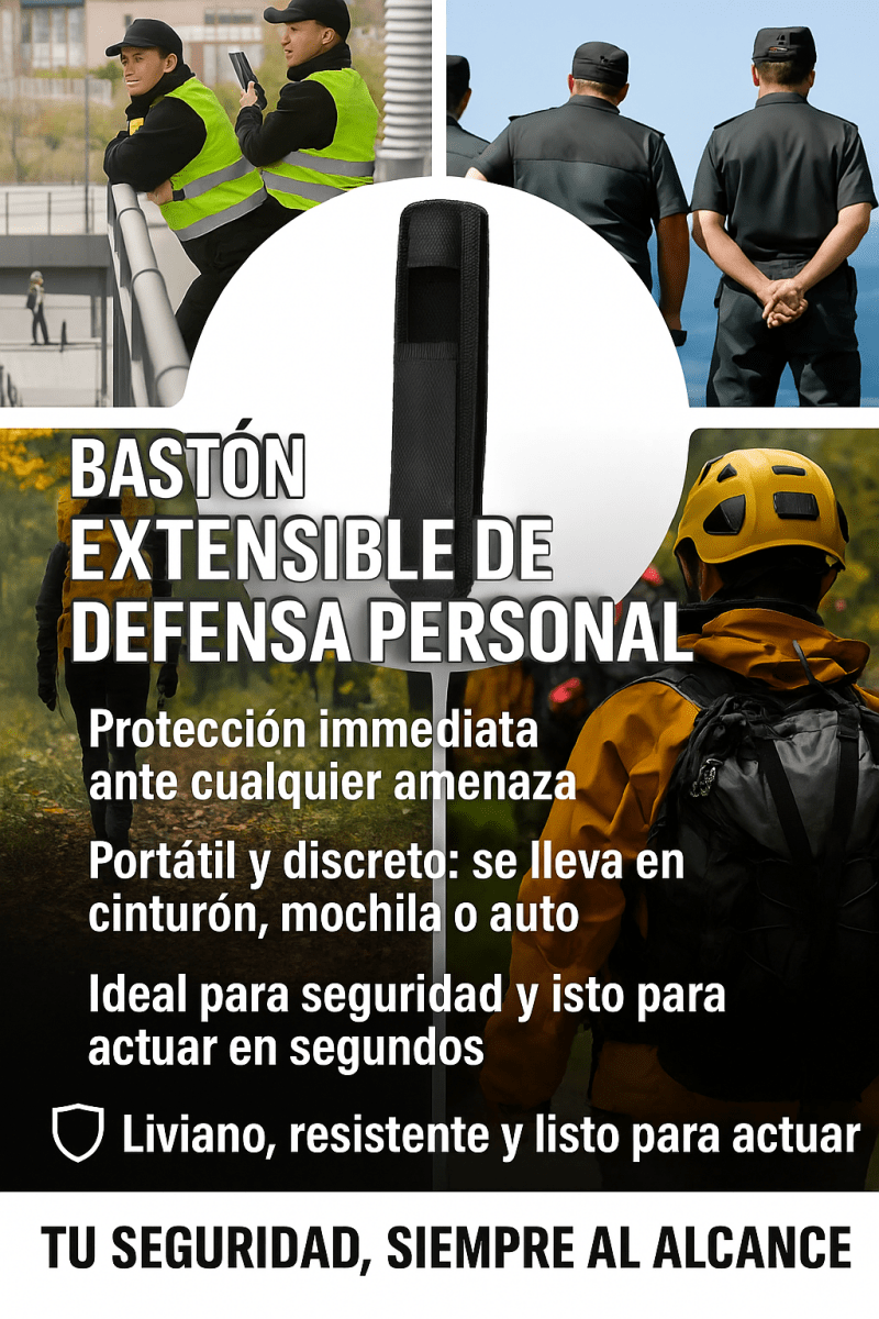 Bastón de Seguridad extensible - TodoTecnoArgentina