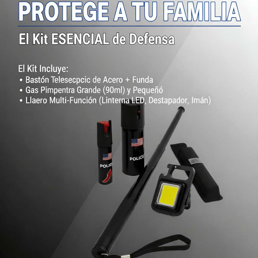 Bastón de Seguridad extensible - TodoTecnoArgentina