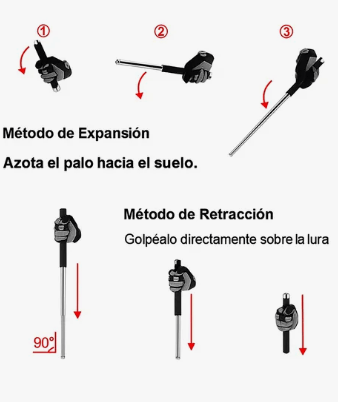Bastón de Seguridad extensible - TodoTecnoArgentina