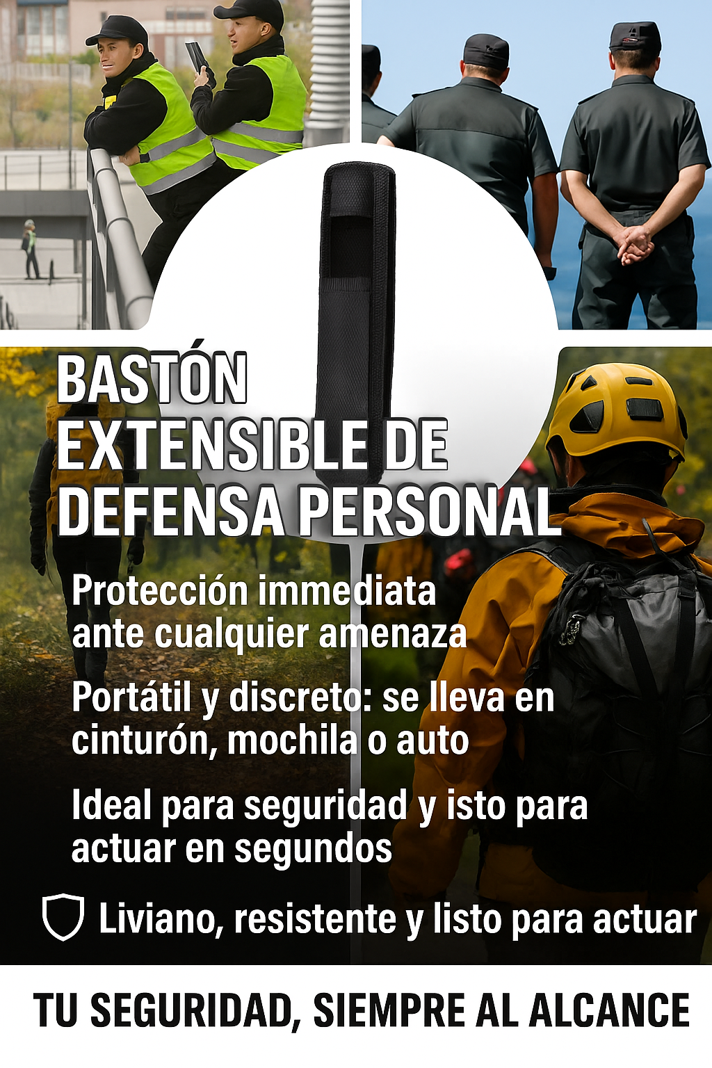 Bastón de Seguridad extensible