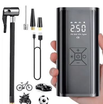 Bocina Tipo Camión + Inflador Digital Portátil - Kit Completo - TodoTecnoArgentina