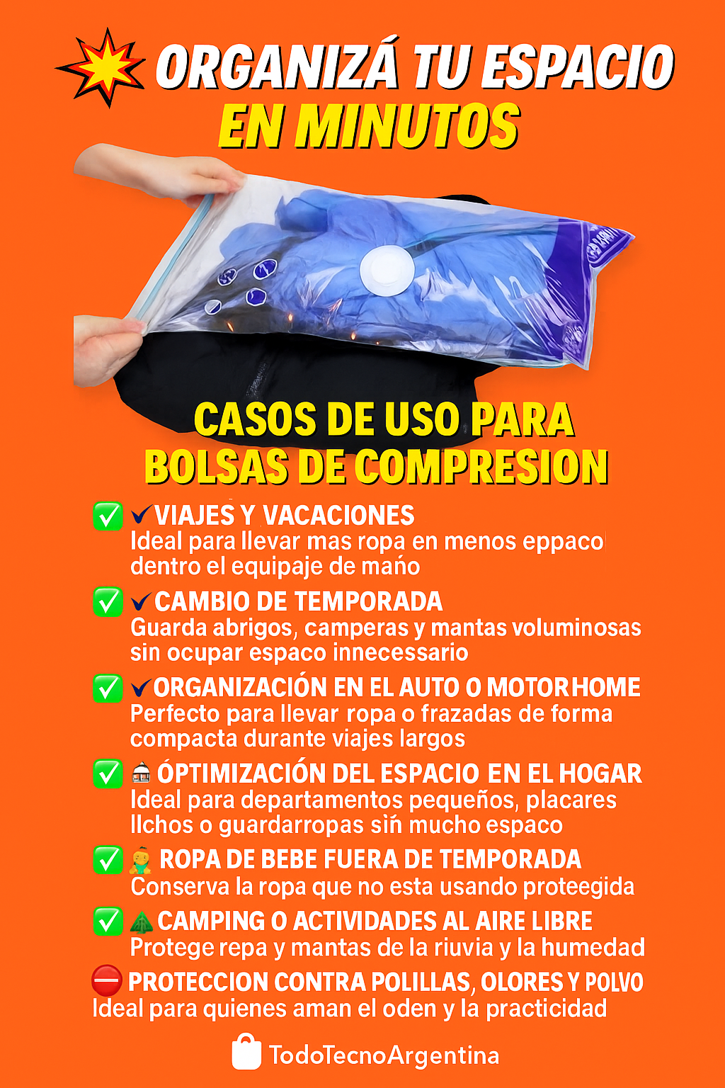 Bolsas de compresion