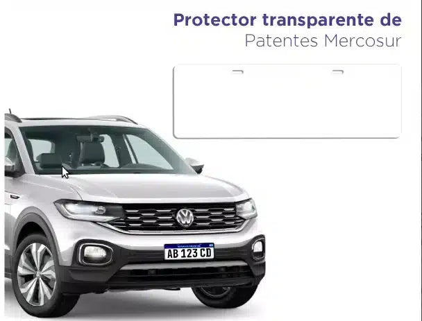 ProtecPatente: Protector Transparente para Patentes de Autos X2