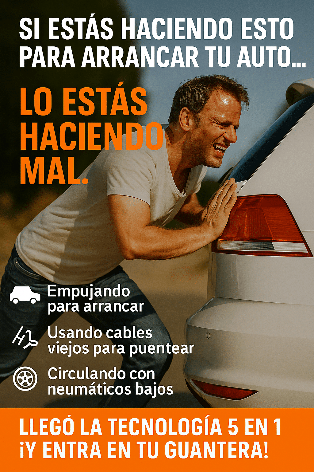 Arrancador cargador de baterías 5 en 1