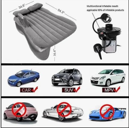 Colchón Inflable Portátil de Aire Autos/Hogar - TodoTecnoArgentina