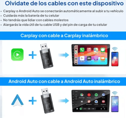 Conexión Inalámbrica CarPlay/Android Auto - TodoTecnoArgentina