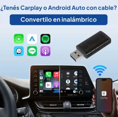 Conexión Inalámbrica CarPlay/Android Auto - TodoTecnoArgentina
