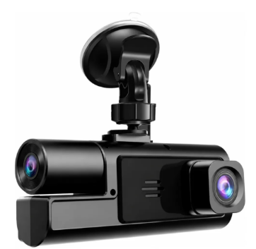 Cámara DVR para auto Vision360 con cámara frontal Full HD y trasera de estacionamiento