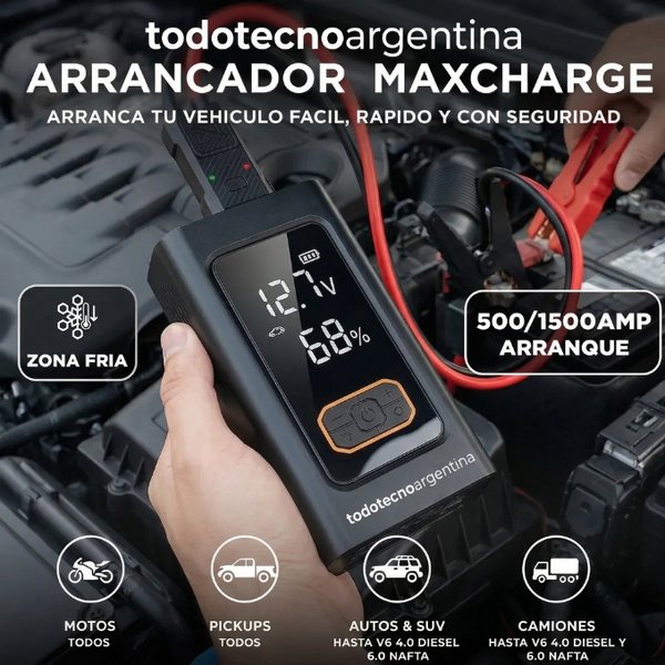Arrancador cargador de baterías 5 en 1