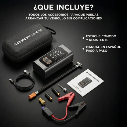 Arrancador cargador de baterías 5 en 1