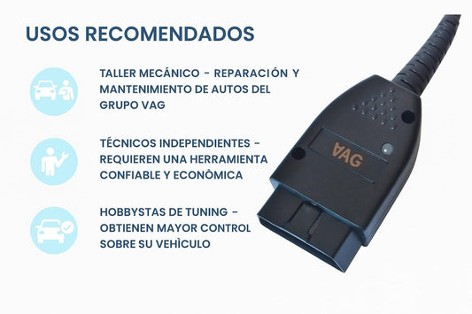 Escáner Diagnóstico VCDS VAG Volkswagen Audi Seat - Cable OBD2 Original - TodoTecnoArgentina