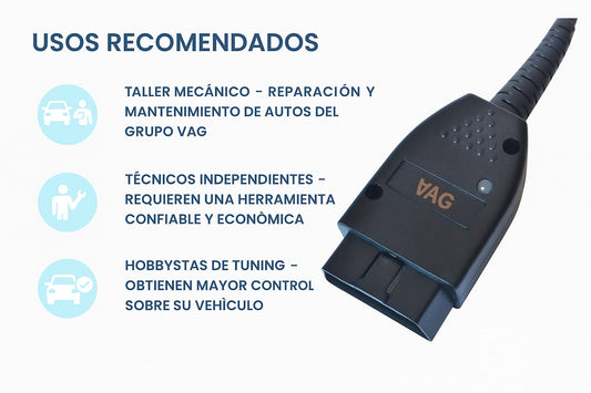 Escáner Diagnóstico VCDS VAG Volkswagen Audi Seat - Cable OBD2 Original