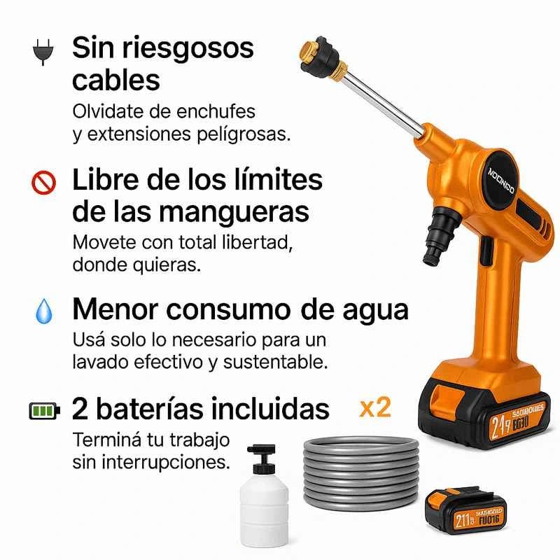 Hidro lavadora Portátil Inalámbrica - TodoTecnoArgentina