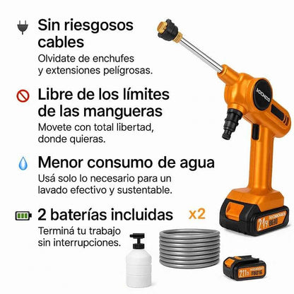 Hidro lavadora Portátil Inalámbrica - TodoTecnoArgentina