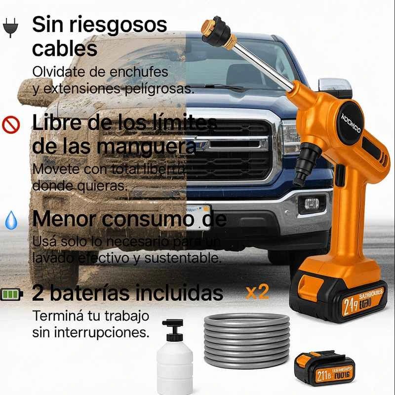 Hidro lavadora Portátil Inalámbrica - TodoTecnoArgentina