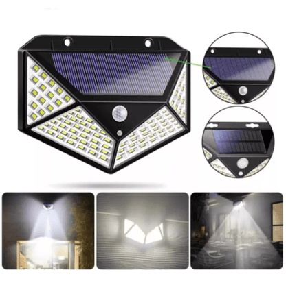 Lampara led x4 reflector solar 100 wats - TodoTecnoArgentina