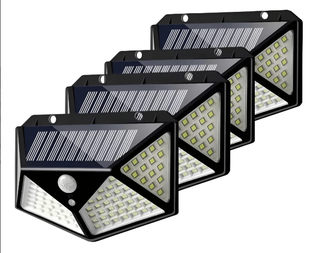 Lampara led x4 reflector solar 100 wats - TodoTecnoArgentina